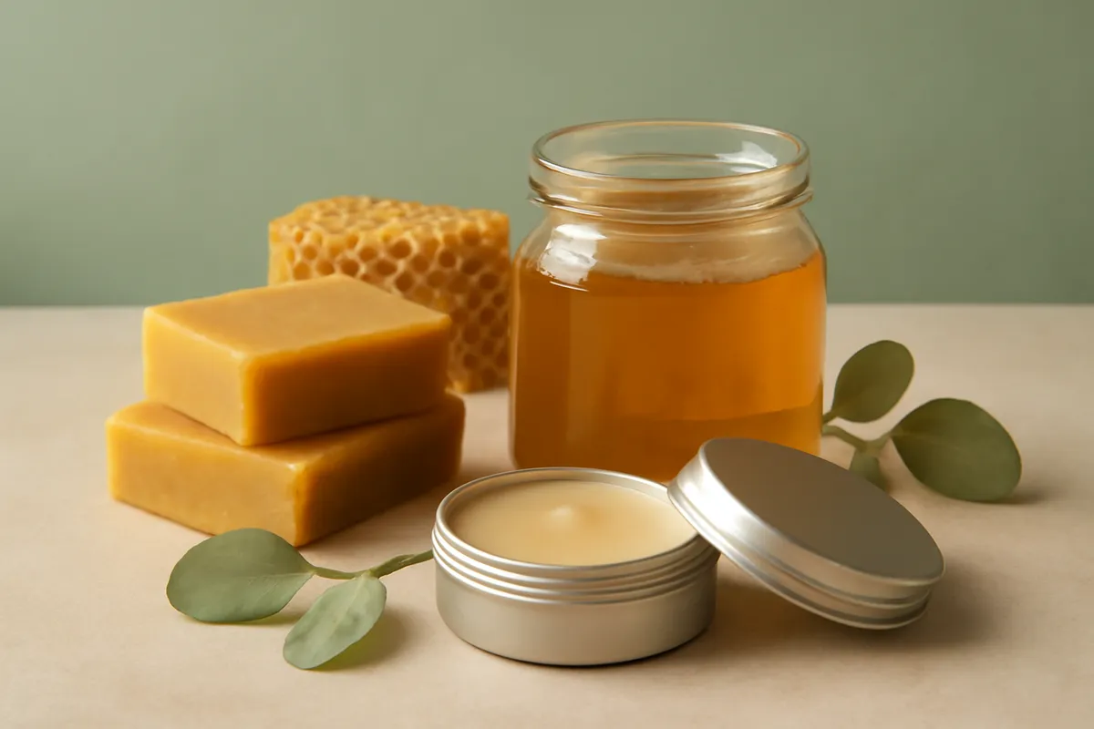 Apithérapie et soin de la peau : miel, propolis et cire d'abeille dans une routine beauté naturelle