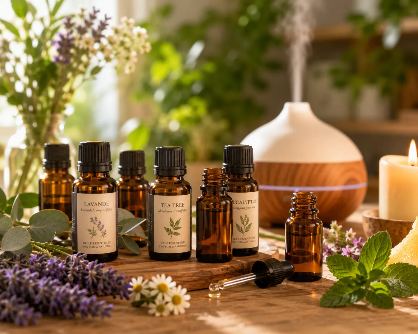 Huiles essentielles et gestion du stress : protocoles et précautions pour les séances