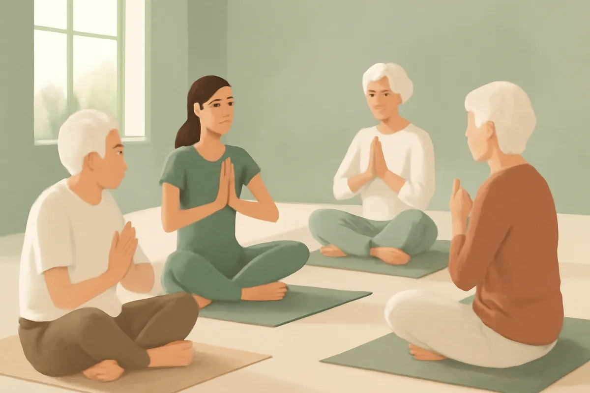Yoga pour seniors : pourquoi la demande explose et comment se positionner sur ce public