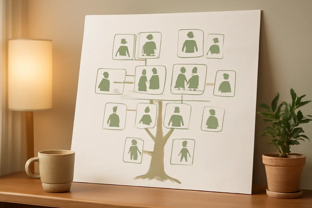 Géno-sociogramme : comment construire et interpréter l'arbre généalogique émotionnel de vos clients