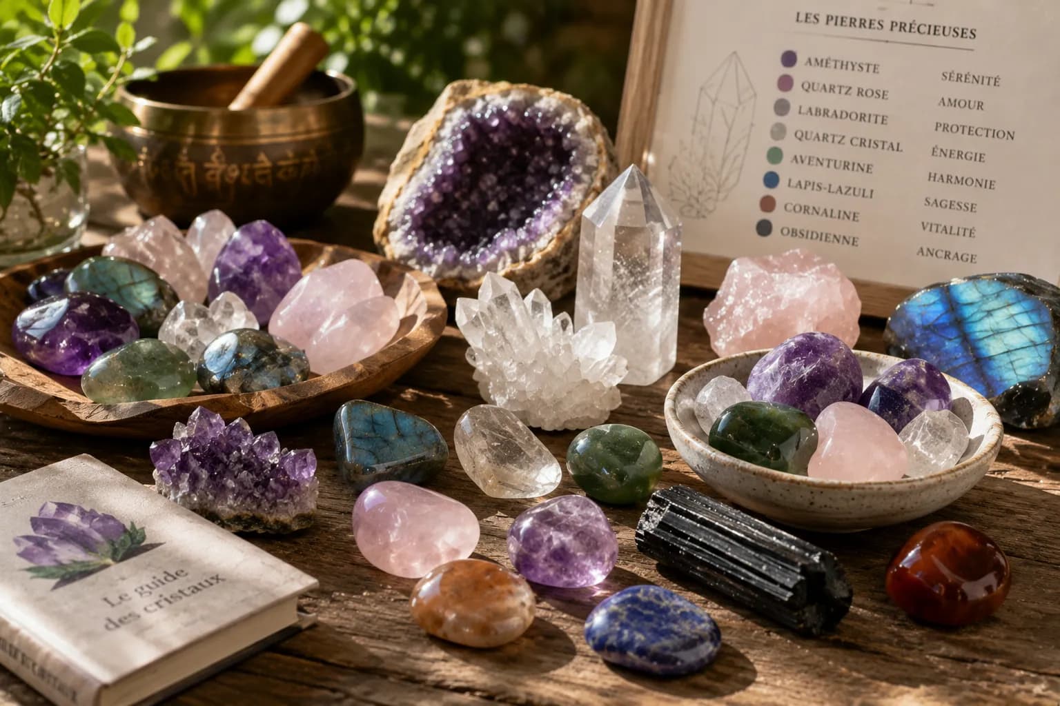 Lithothérapie : le guide des pierres et cristaux pour bien débuter