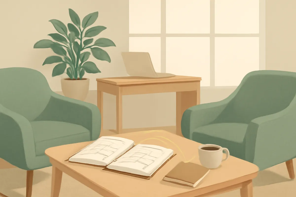 Illustration du métier de thérapeute entrepreneur — formation Développer son Activité de Thérapeute
