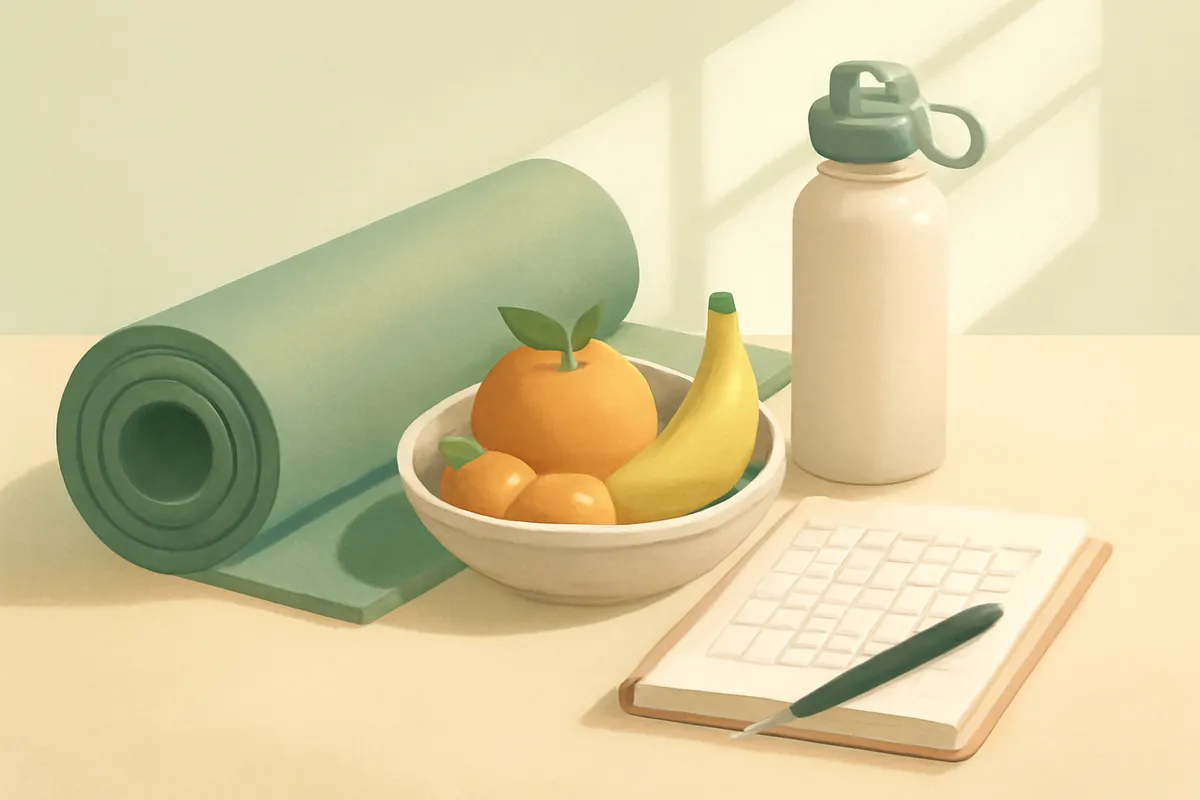 Illustration du métier de coach santé et bien-être — formation Coach Santé et Bien-être