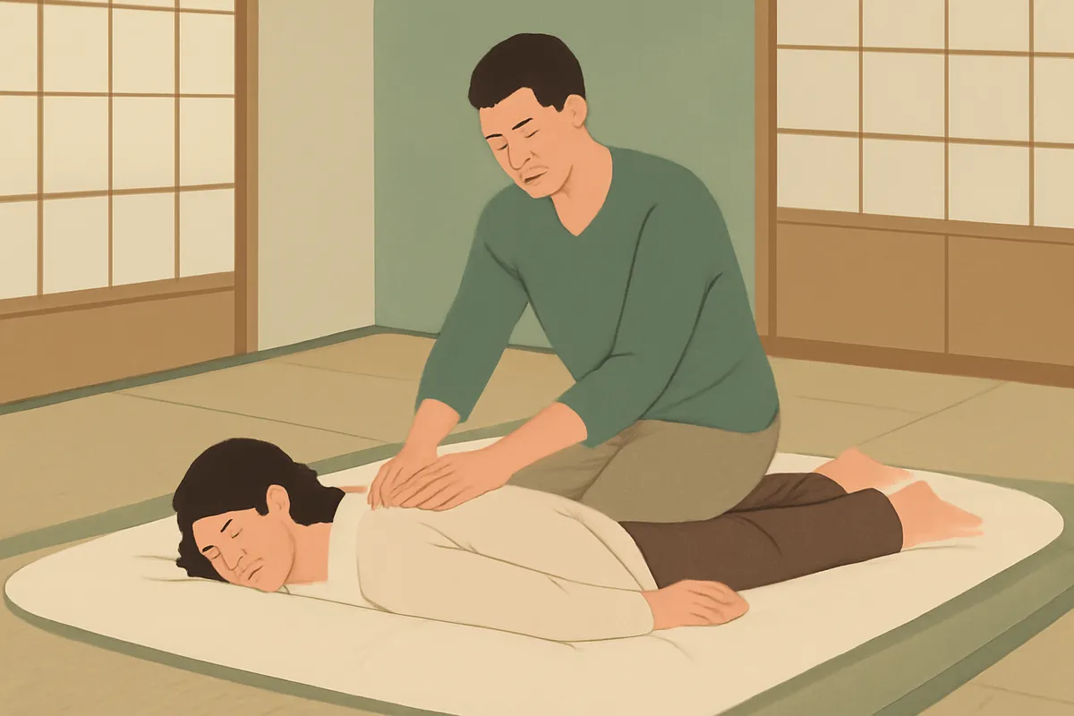 Illustration du métier de praticien en shiatsu — formation Praticien en Shiatsu