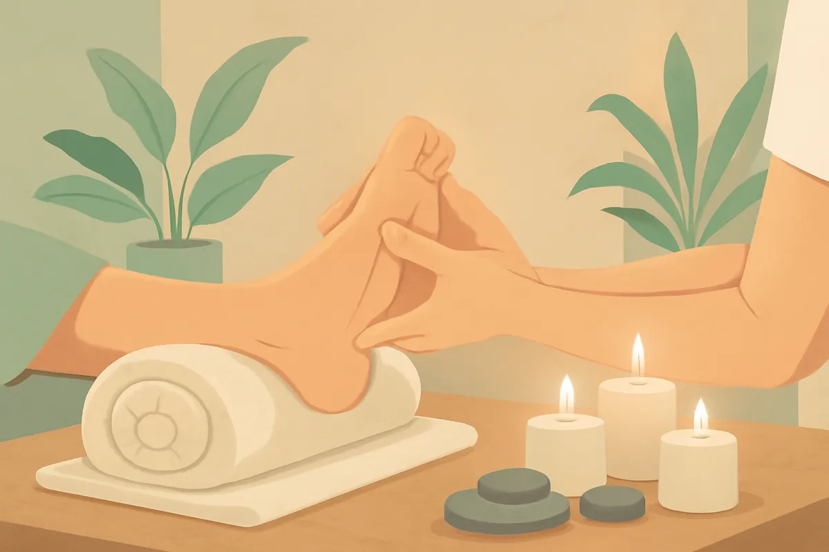 Illustration du métier de réflexologue — formation Devenir Réflexologue