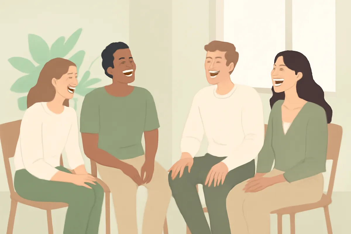 Illustration du métier de praticien en rigologie — formation Thérapeute par le Rire