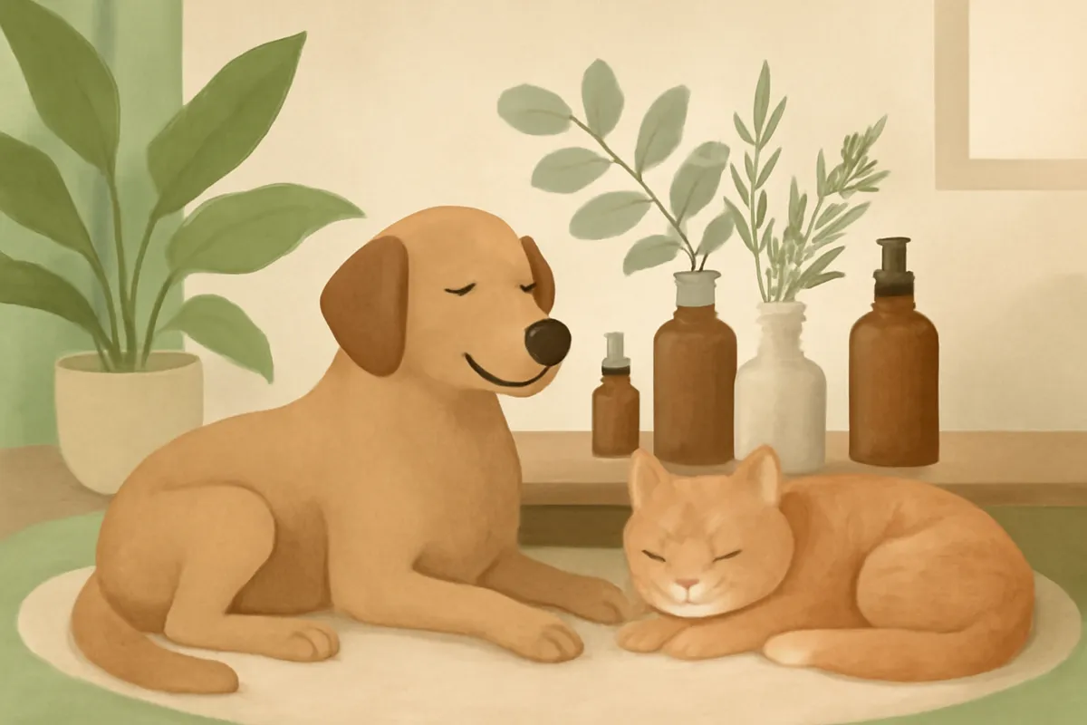 Illustration du métier de naturopathe animalier — formation Naturopathie Animalière